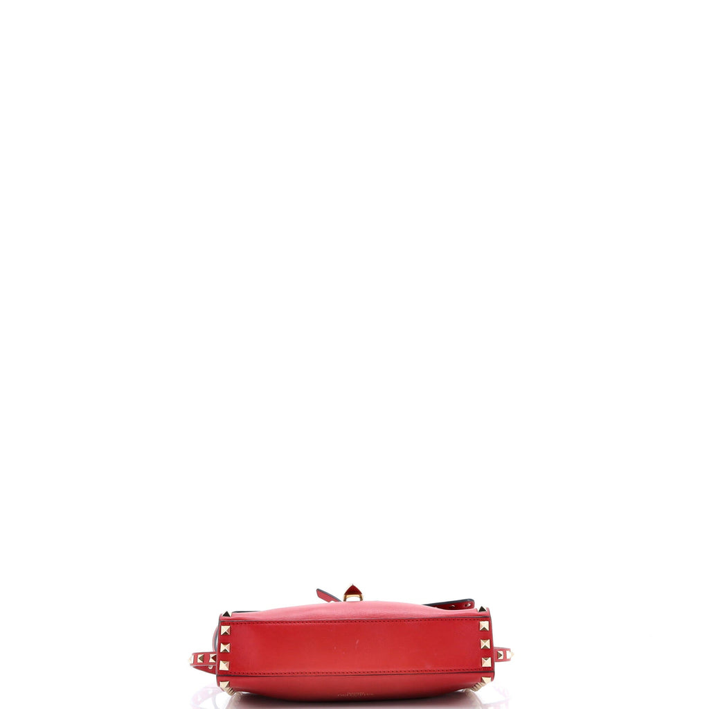 Rockstud Flip Lock Flap Bag Leather Medium