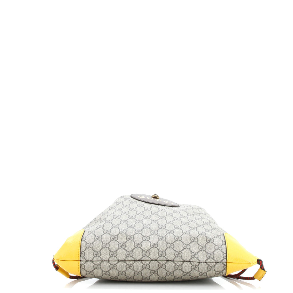 Neo Vintage Drawstring Backpack GG Coated Canvas Large
