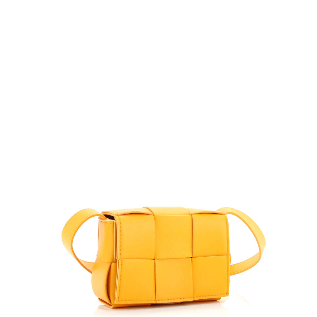 Cassette Crossbody Bag Maxi Intrecciato Leather Candy