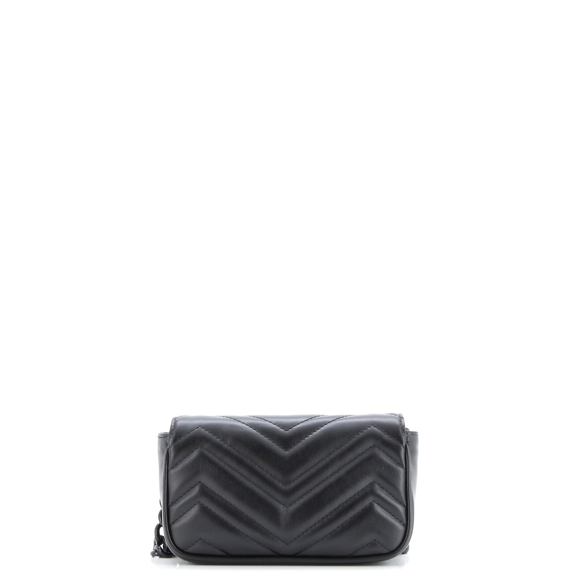 GG Marmont Flap Belt Bag Matelasse Leather