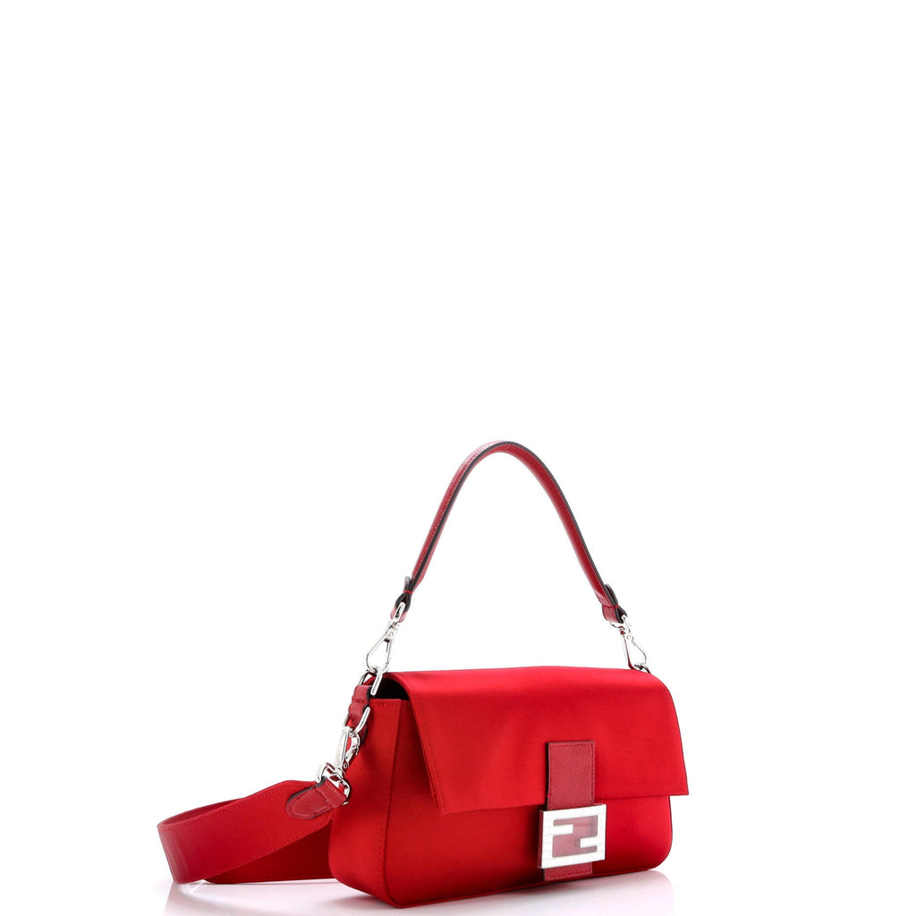 Baguette NM Bag Satin with Crystals and Karung Medium