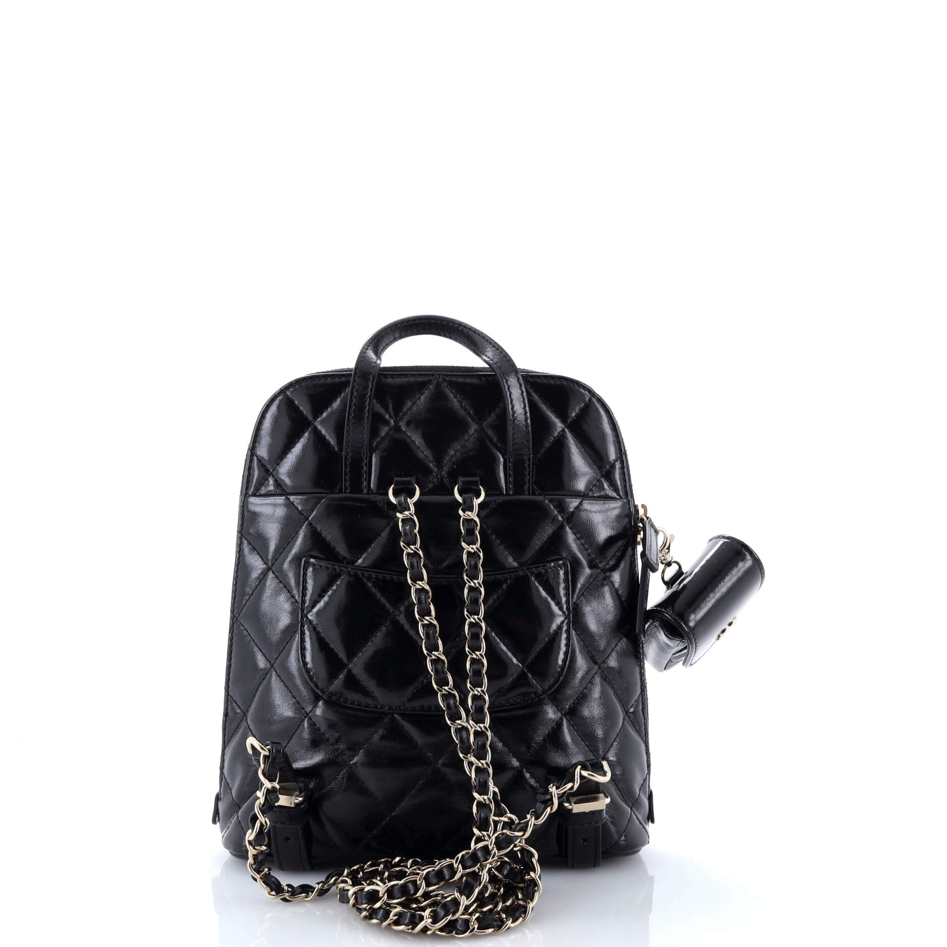 My Pocket Backpack Quilted Shiny Calfskin