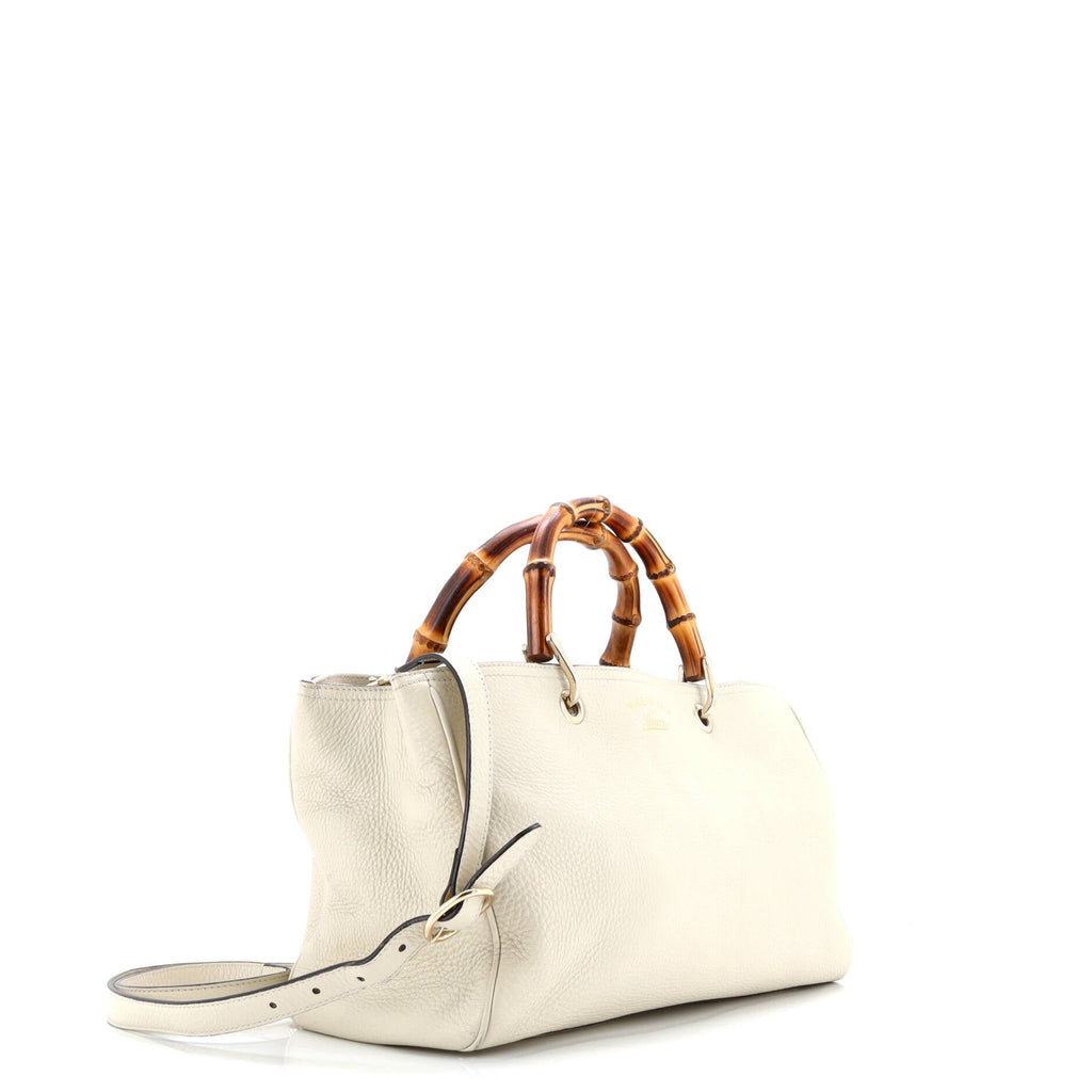 Bamboo Shopper Tote Leather Medium