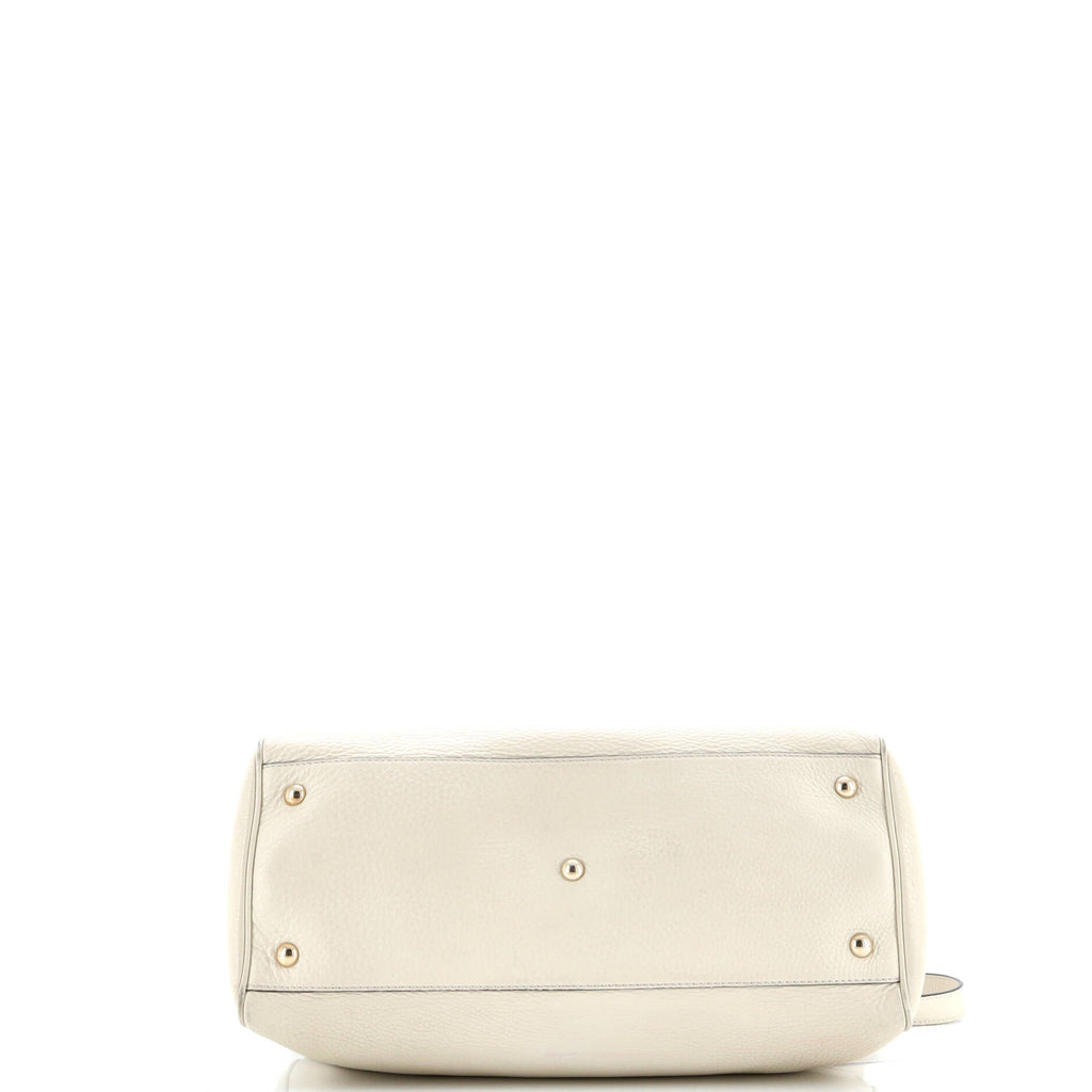 Bamboo Shopper Tote Leather Medium