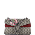 Dionysus Bag Blooms Print GG Coated Canvas Small