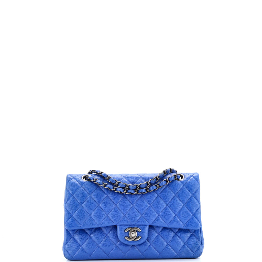 Classic Double Flap Bag Quilted Caviar Medium