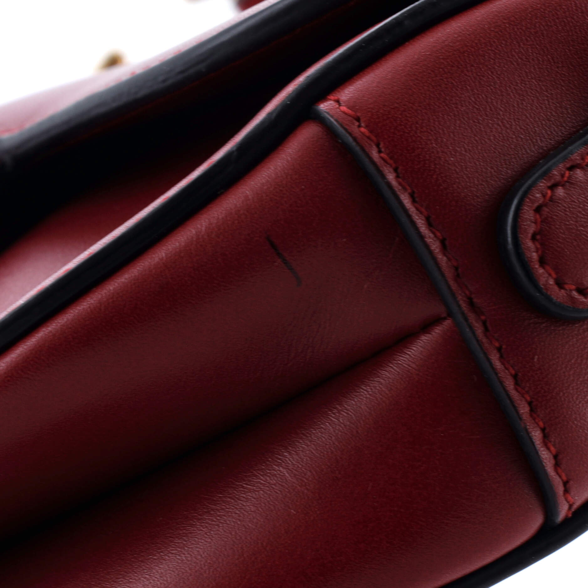 Saddle Handbag Leather Mini