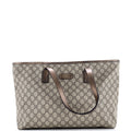 Plus Tote GG Coated Canvas with Leather Large