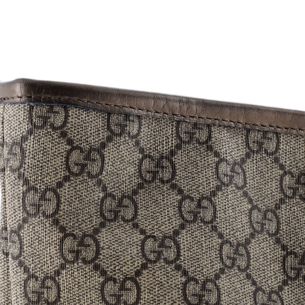 Plus Tote GG Coated Canvas with Leather Large