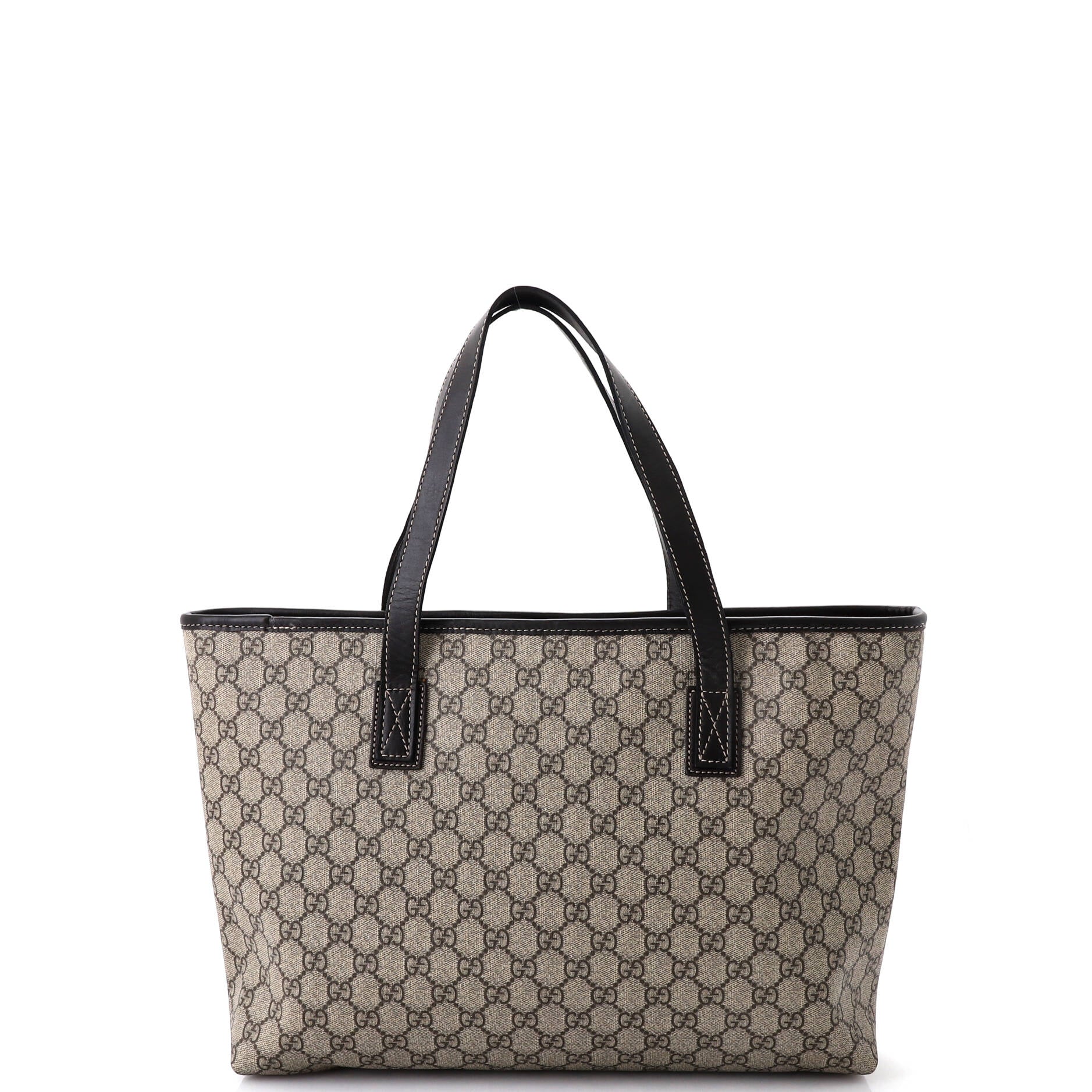 Plus Tote GG Coated Canvas with Leather Medium