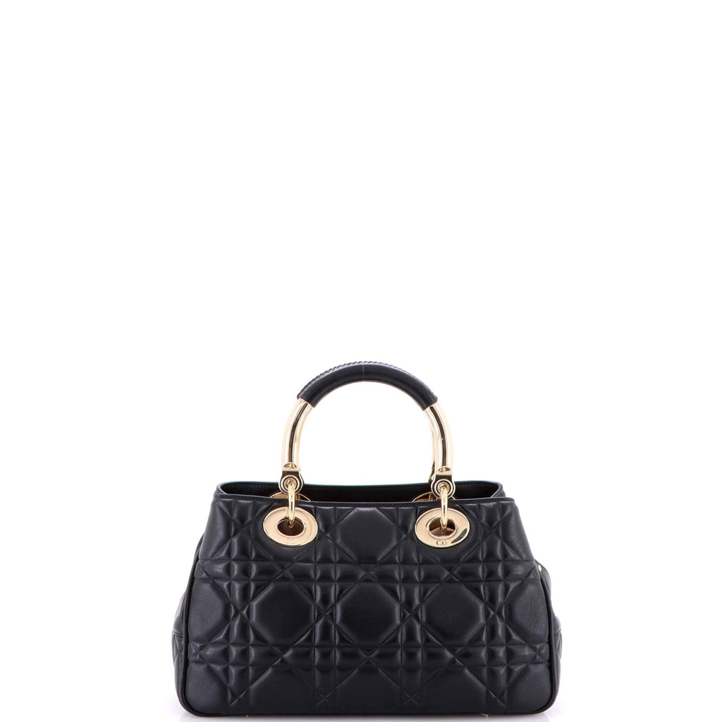 Lady 95.22 Bag Cannage Embossed Leather Medium