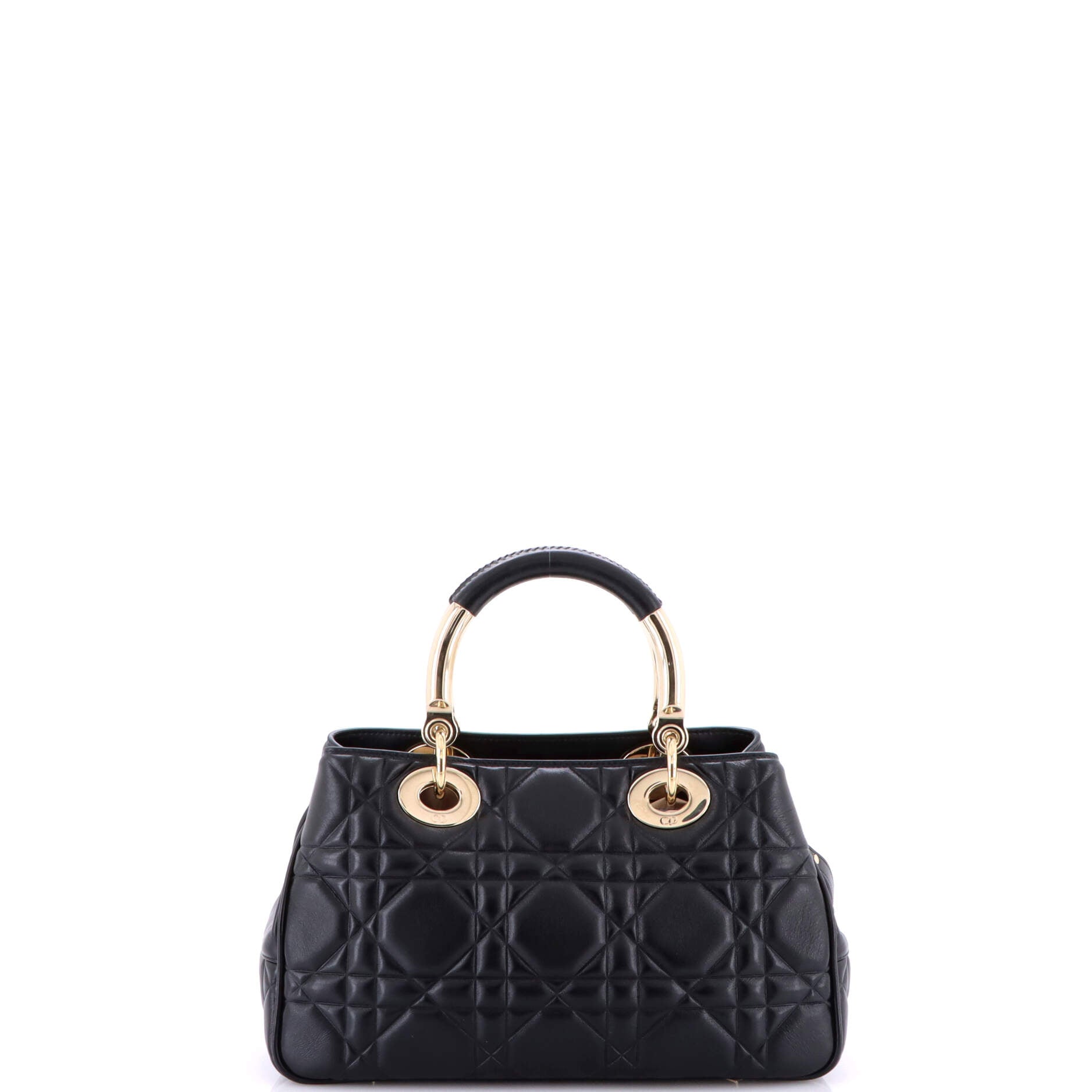 Lady 95.22 Bag Cannage Embossed Leather Medium
