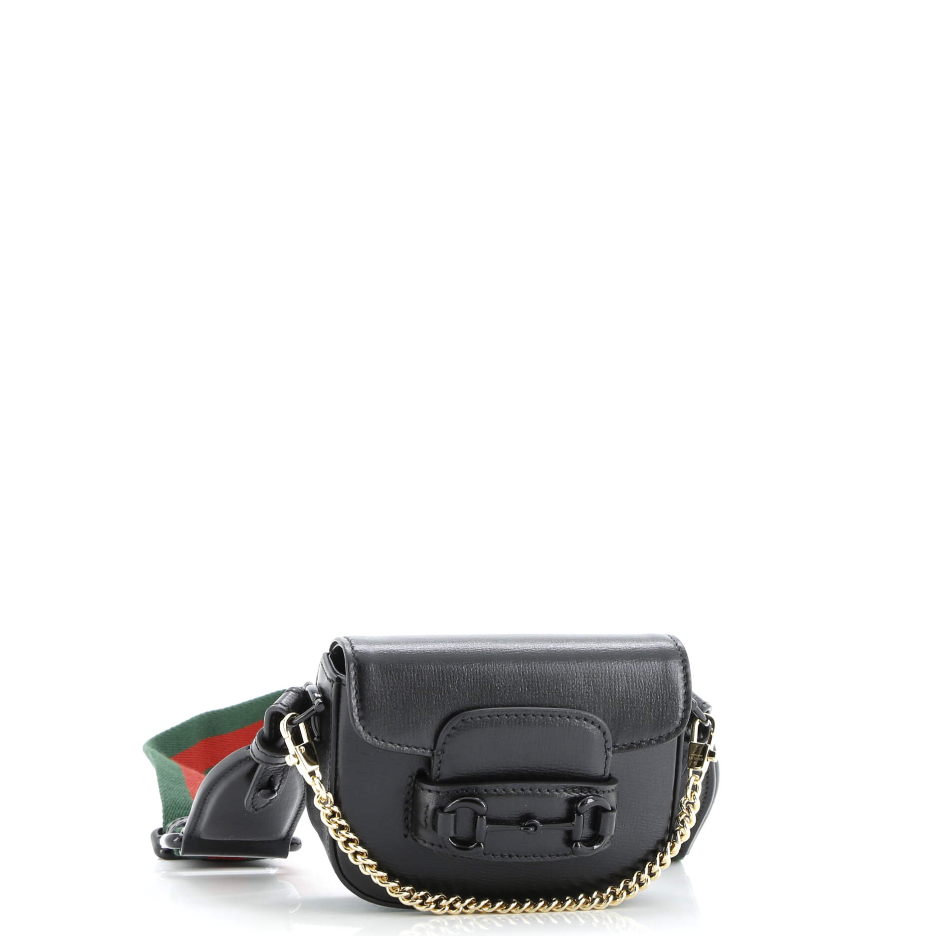 Horsebit 1955 Flap Wallet with Strap Leather