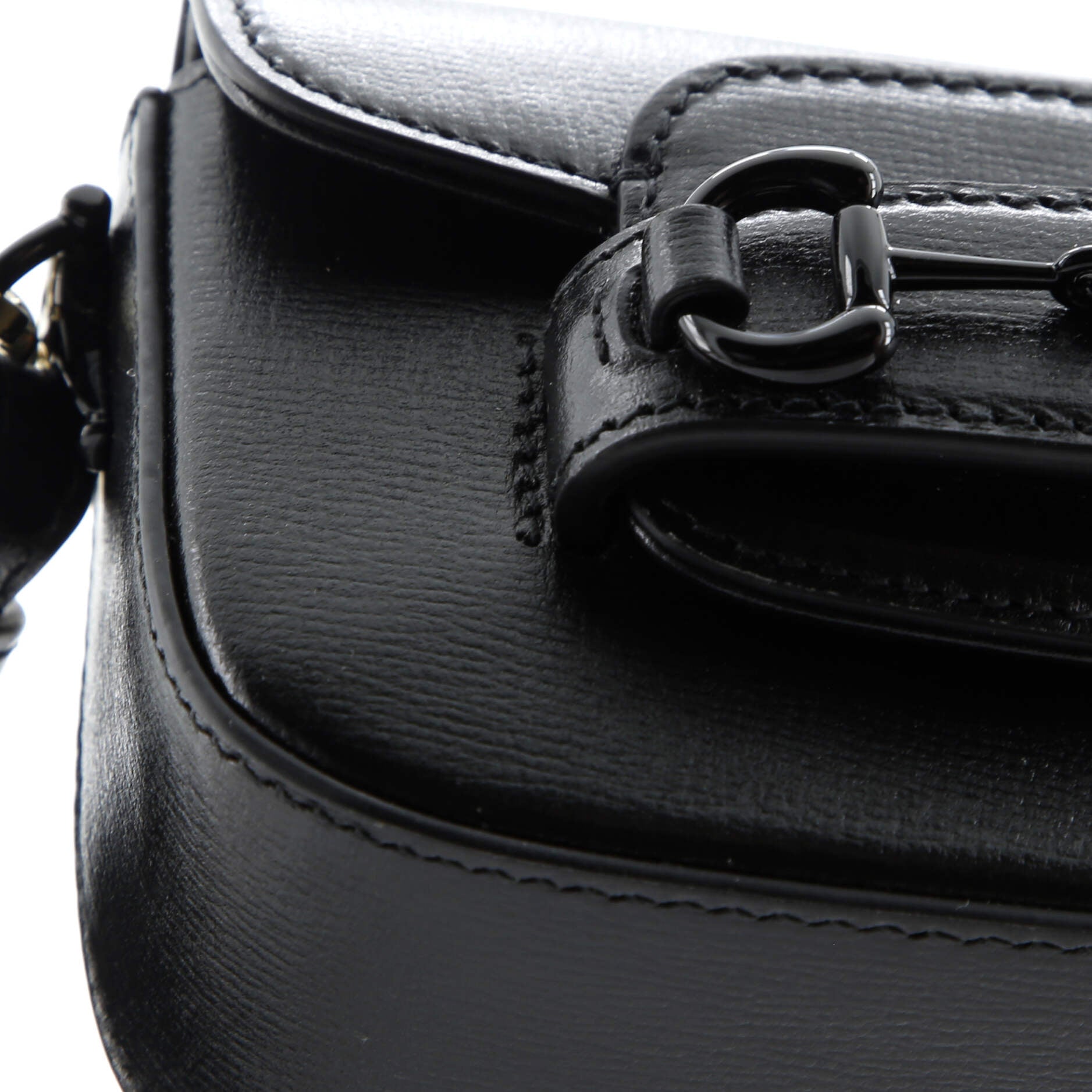 Horsebit 1955 Flap Wallet with Strap Leather