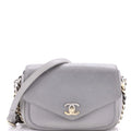 Two Tone Envelope Flap Bag Quilted Calfskin Medium