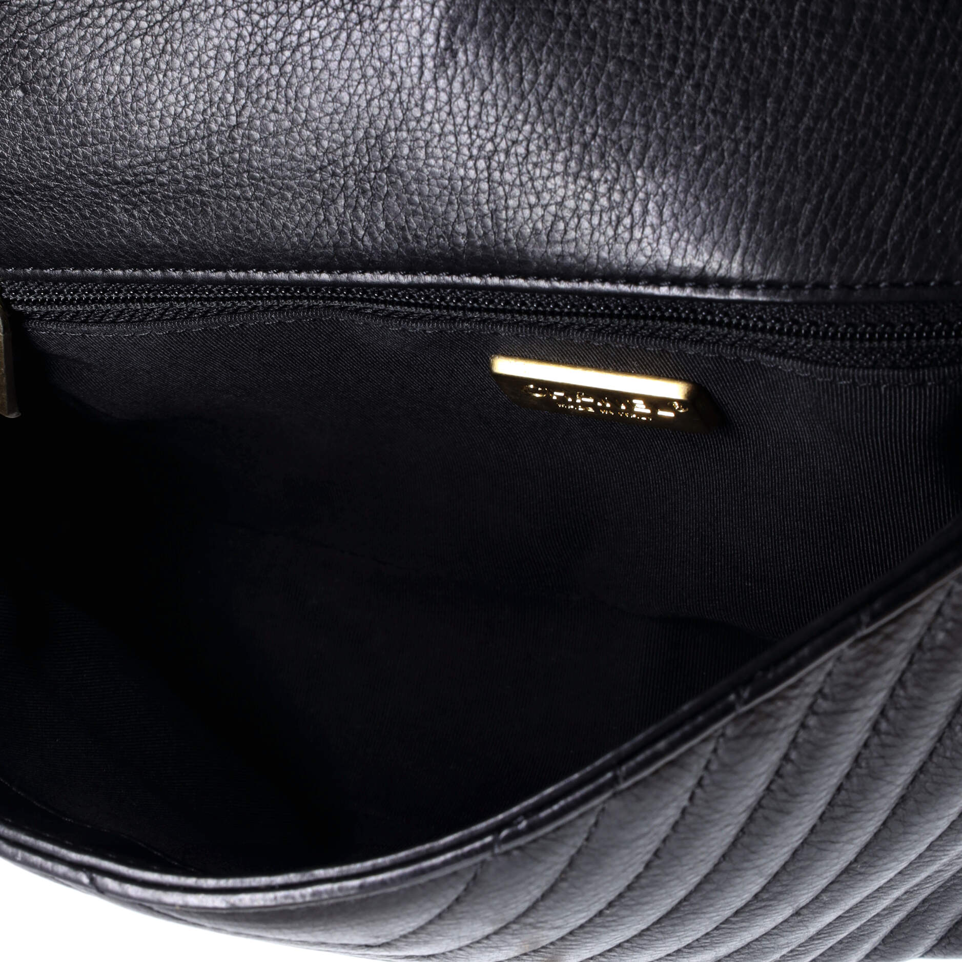 Rock the Corner Flap Bag Chevron Leather Medium