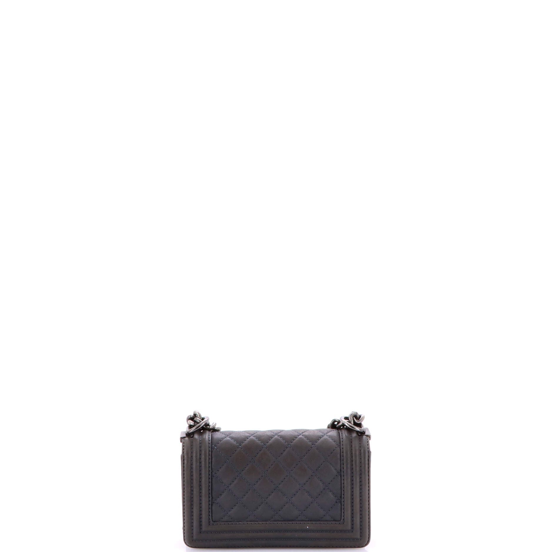 Paris-Dallas Boy Flap Bag Quilted Calfskin with Metal Adornments Small