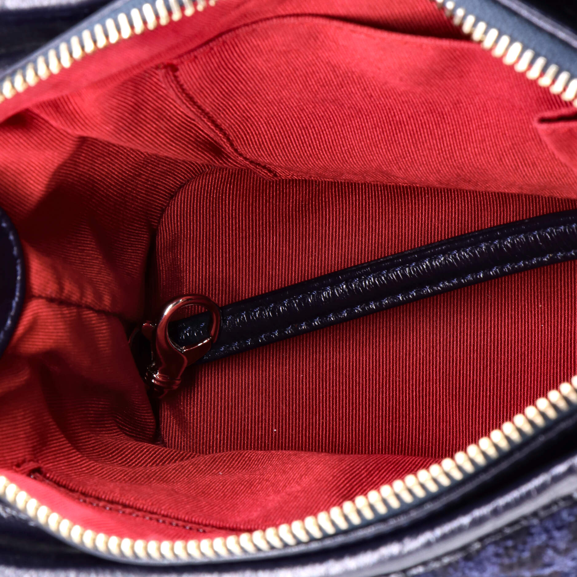 Gabrielle Logo Hobo Tweed and Calfskin Small