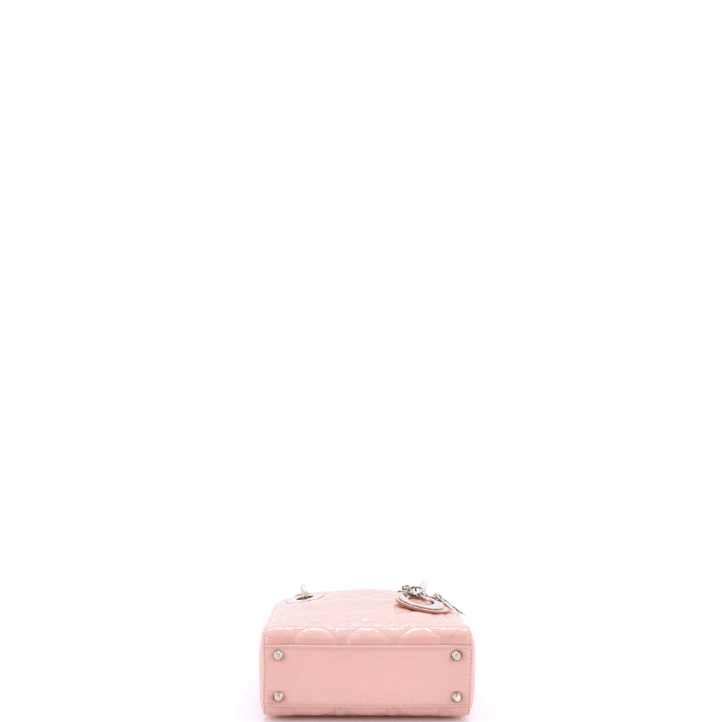Lady Dior Bag Cannage Quilt Patent Mini