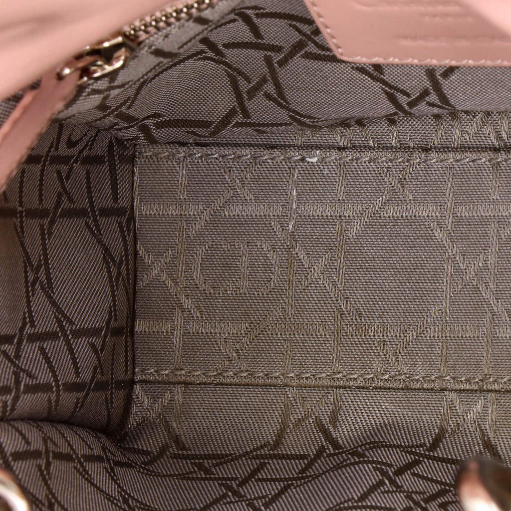 Lady Dior Bag Cannage Quilt Patent Mini