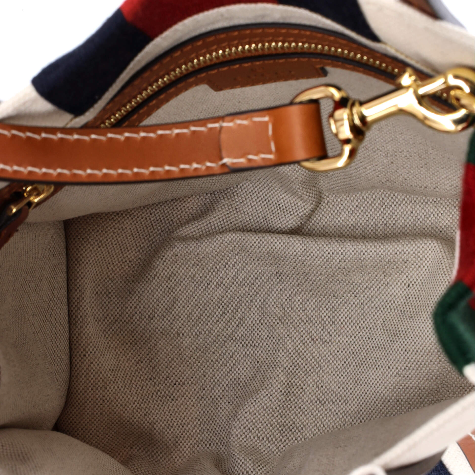 Interlocking G Web Tote Canvas Mini