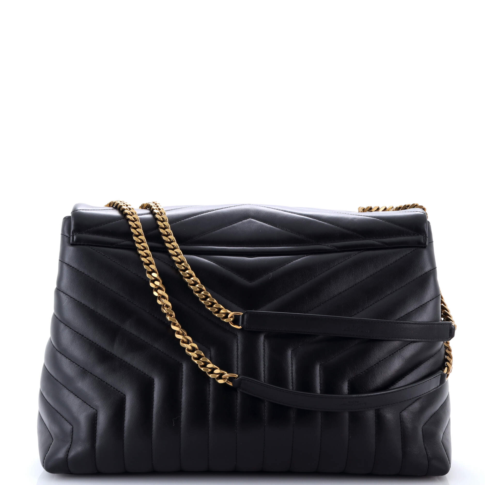 Loulou Shoulder Bag Matelasse Chevron Leather Large