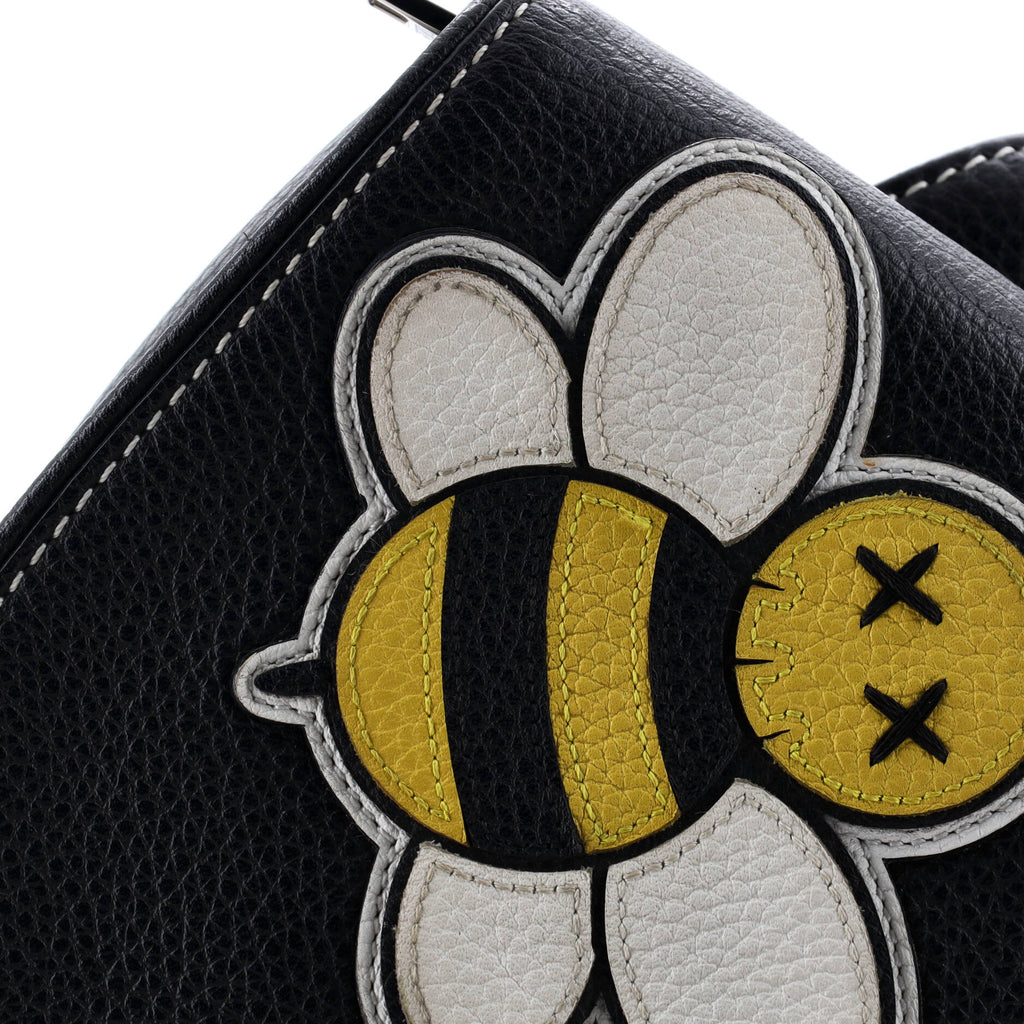 KAWS Saddle Crossbody Bag Leather with Applique