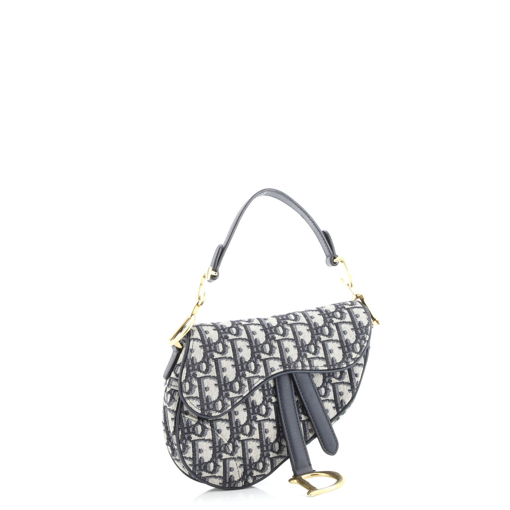 Saddle Handbag Oblique Canvas Mini