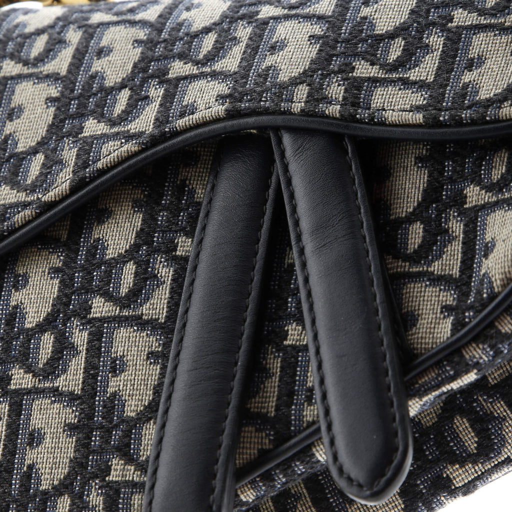 Saddle Handbag Oblique Canvas Mini