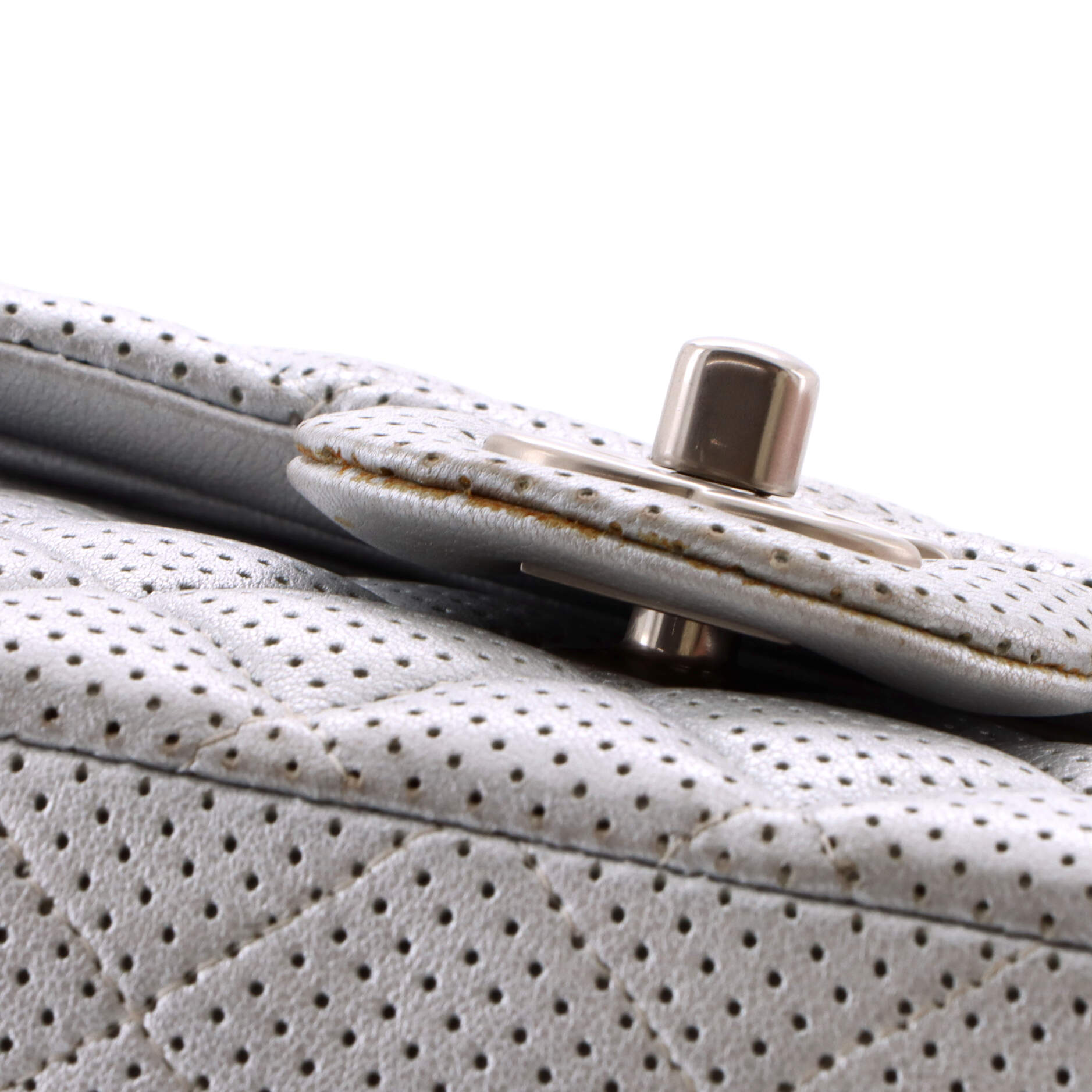 Classic Double Flap Bag Quilted Perforated Lambskin Medium
