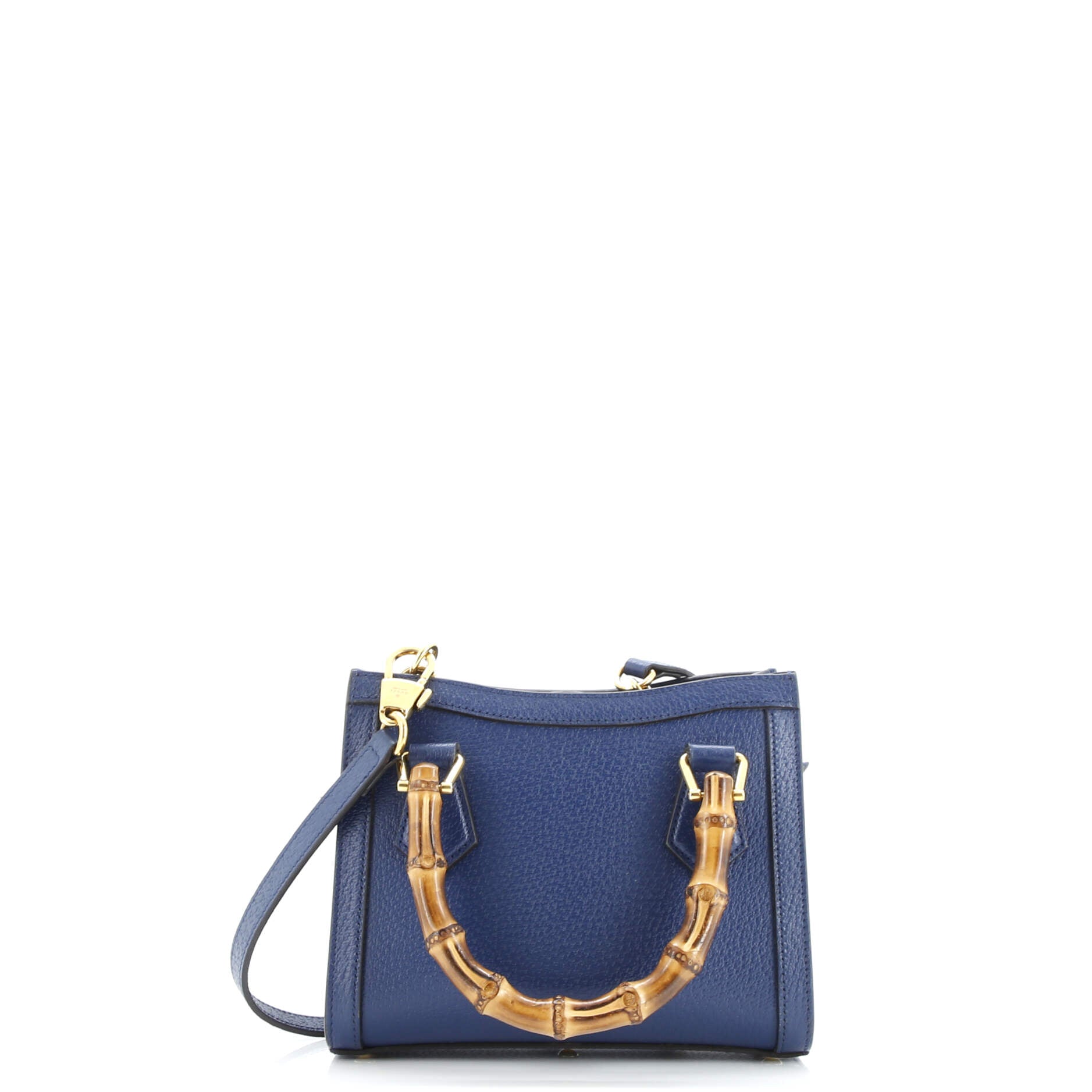 Diana NM Bamboo Handle Tote Leather Mini