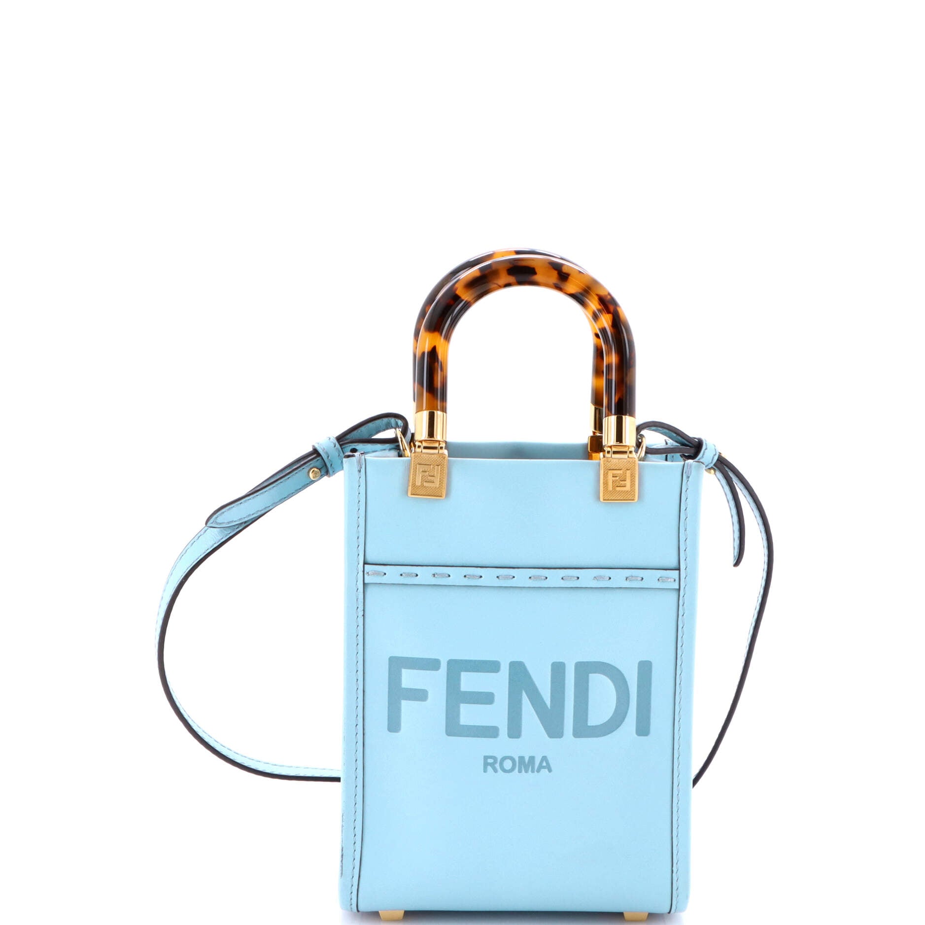 Sunshine Shopper Tote Leather Mini