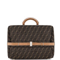 FF Belted Top Handle Suitcase Zucca Canvas with Leather