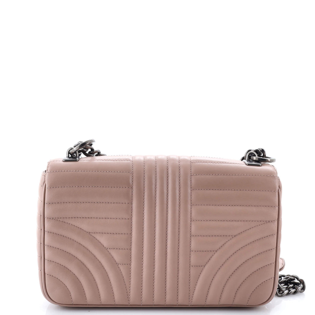 Chain Flap Shoulder Bag Diagramme Quilted Leather Medium
