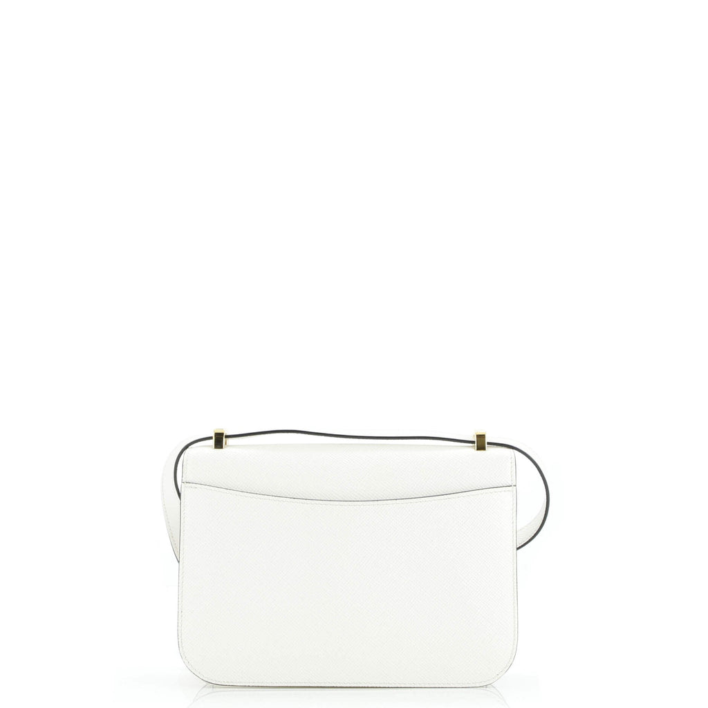 Embleme Triangle Logo Flap Bag Saffiano Leather Small