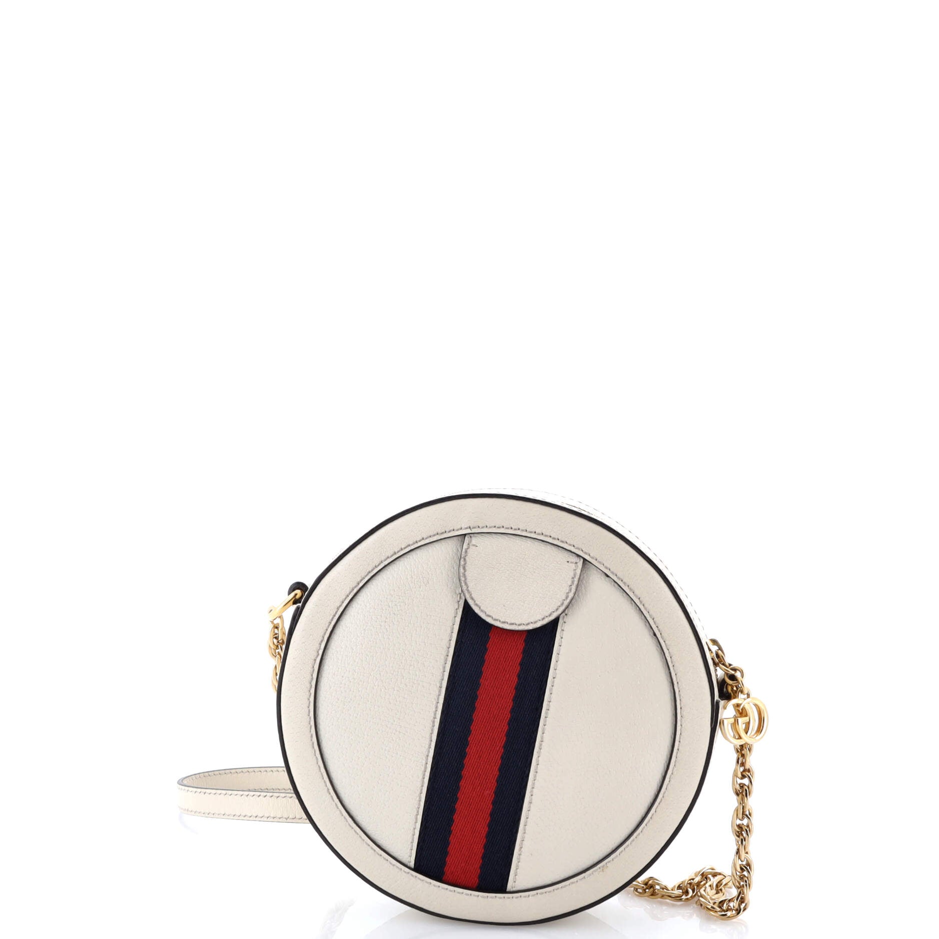 Ophidia Round Shoulder Bag Leather Mini