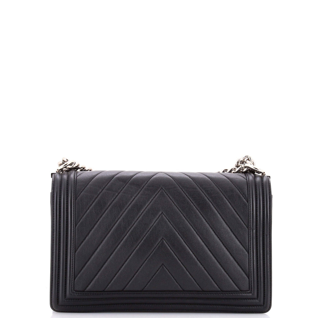 Boy Flap Bag Chevron Calfskin New Medium
