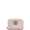 19 Zip Coin Purse Quilted Leather