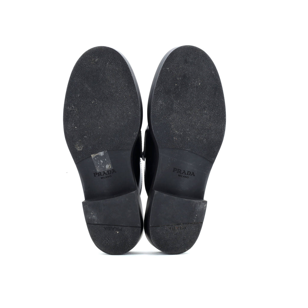 Women's Triangle Logo Slide Mules Leather