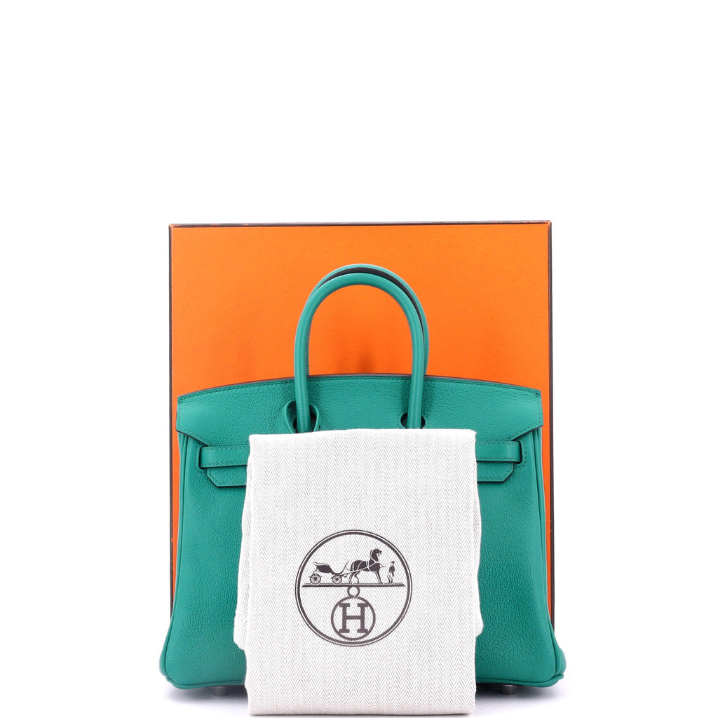 Birkin Handbag Verso Novillo with Palladium Hardware 25