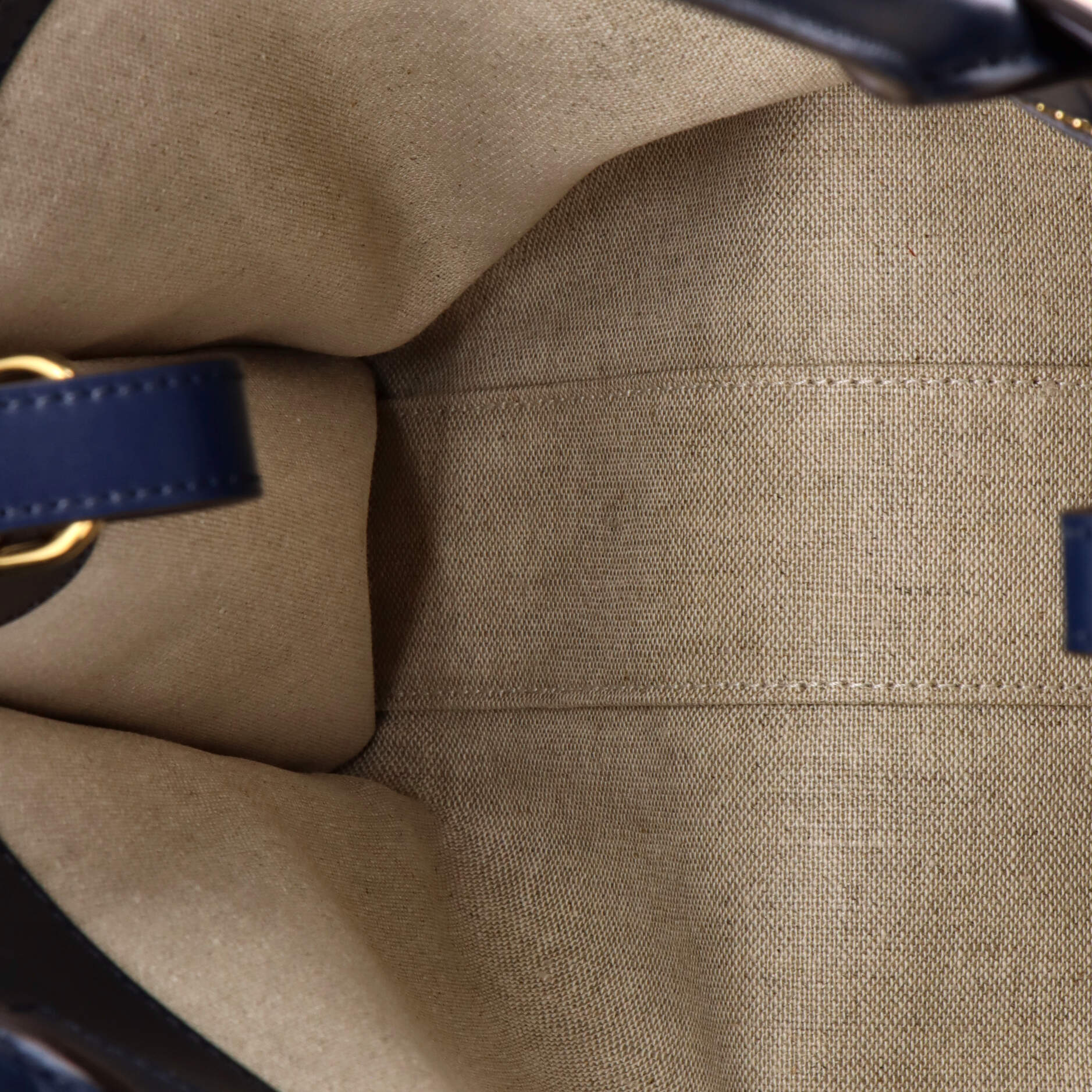 Vertical Cabas Tote Canvas with Leather Small