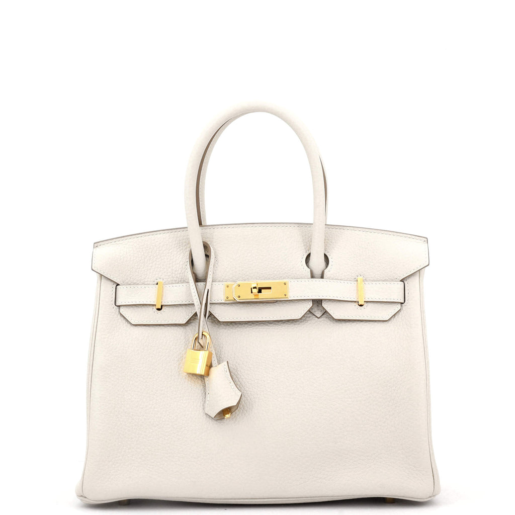 Birkin Handbag Light Togo with Gold Hardware 30
