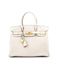 Birkin Handbag Light Togo with Gold Hardware 30