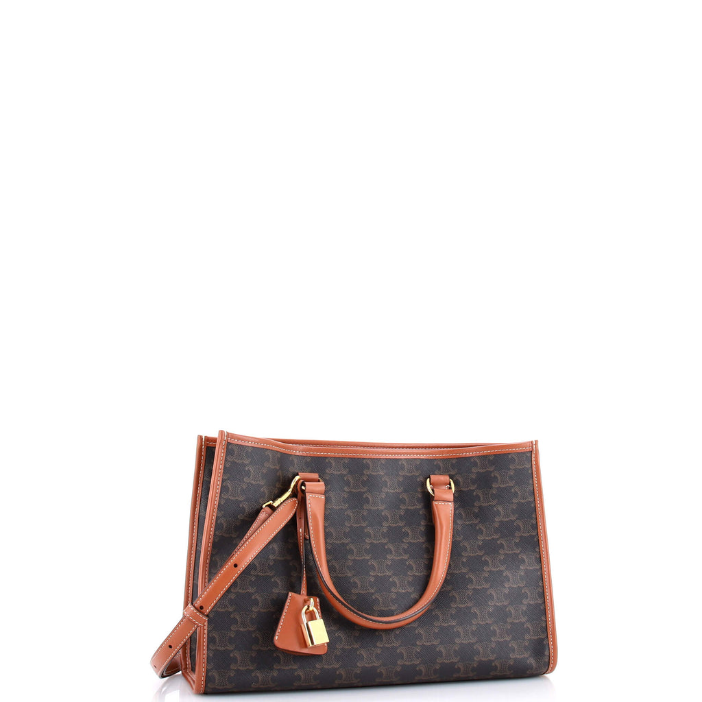 Horizontal Cabas Tote Triomphe Coated Canvas Mini
