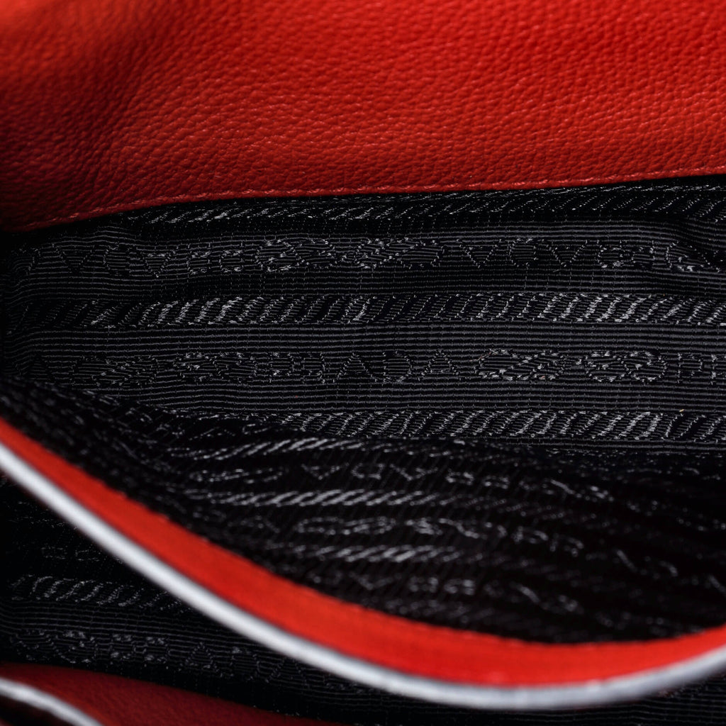 Dual Strap Flap Crossbody Bag Vitello Daino Small