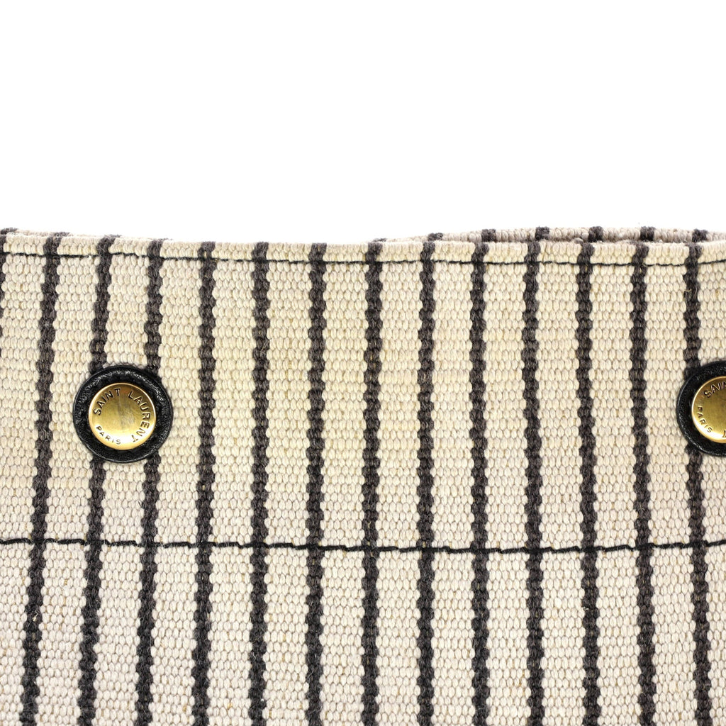 Rive Gauche Bucket Bag Striped Canvas