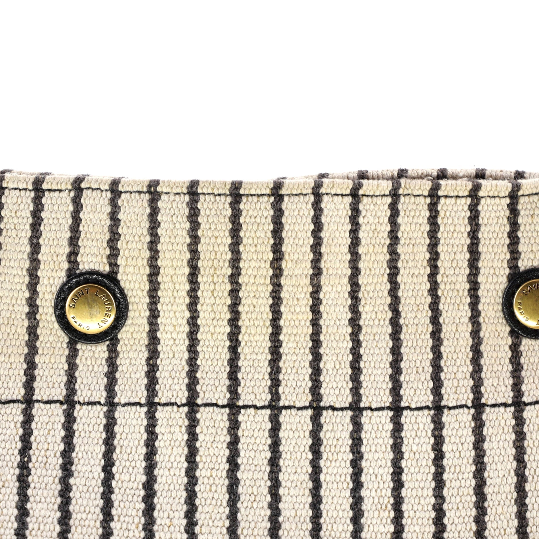Rive Gauche Bucket Bag Striped Canvas