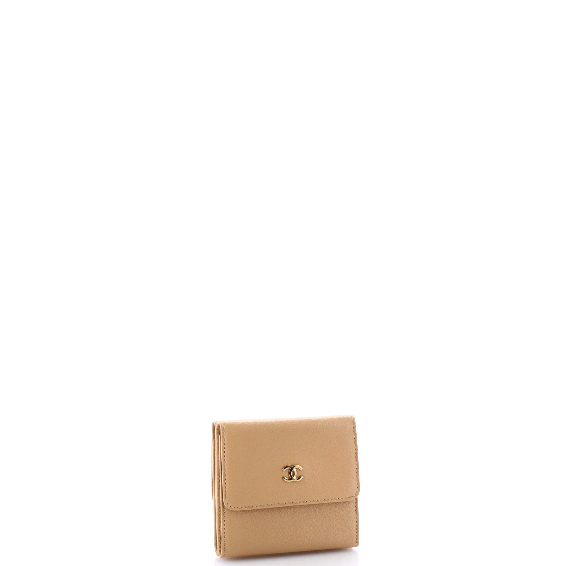 CC Trifold Flap Wallet Goatskin Small