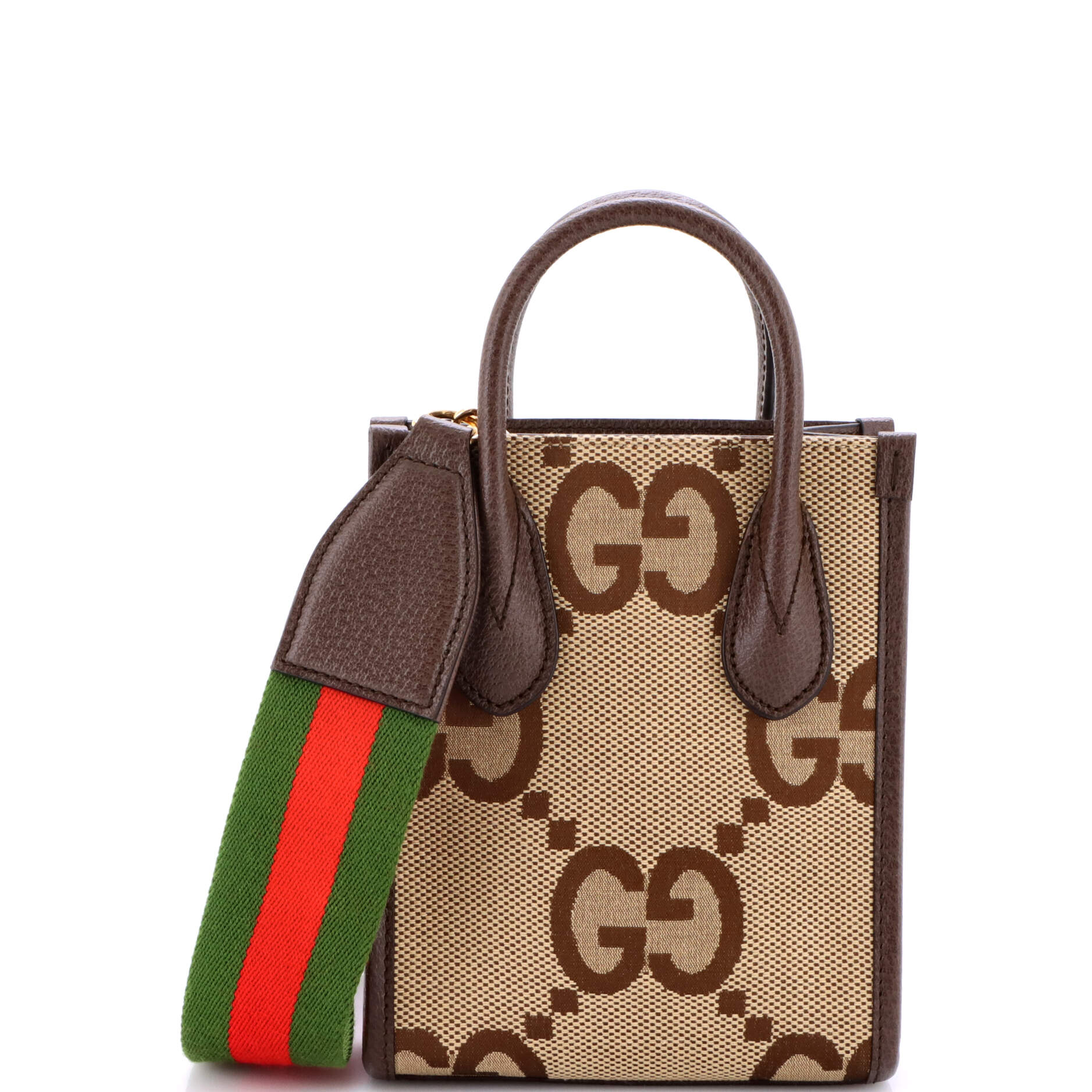Vertical Tote Jumbo GG Canvas Mini
