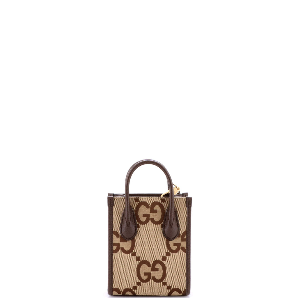 Vertical Tote Jumbo GG Canvas Mini